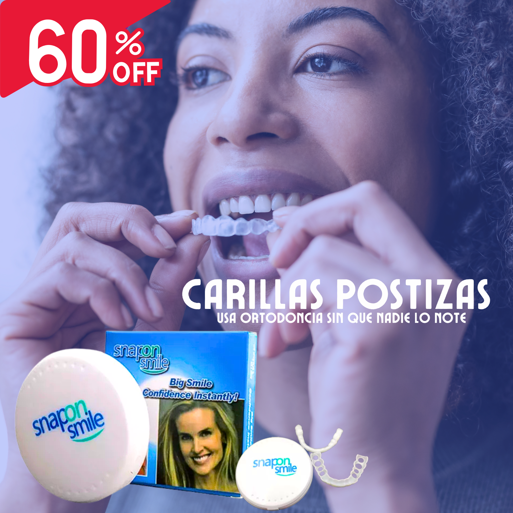 Carillas Dentales Snap-on Smile 😁 + 🔥¡Oferta Exclusiva Con Envío Gratis! 🎁